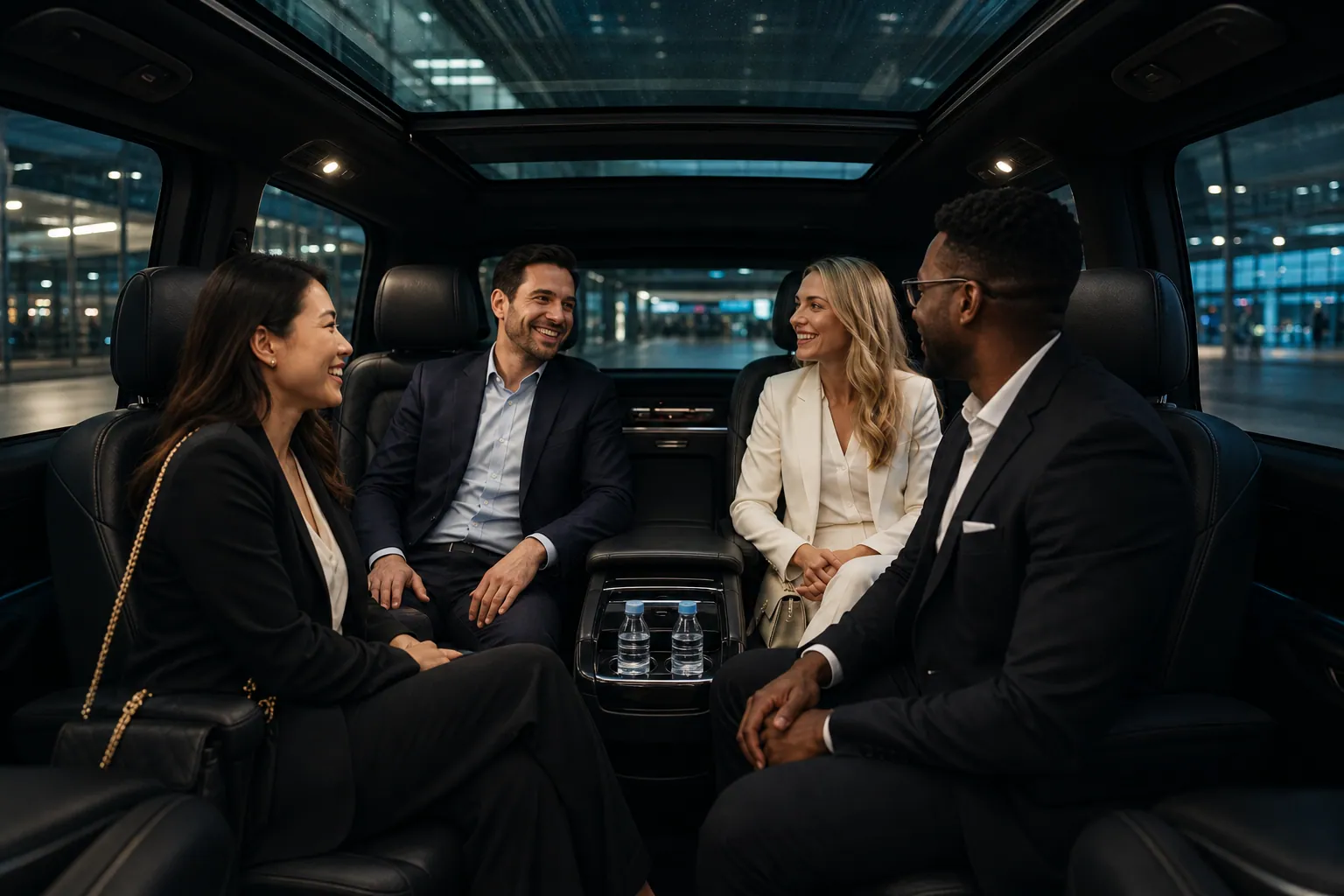 Mercedes Classe V en attente pour une prise en charge aéroport privée au Maroc