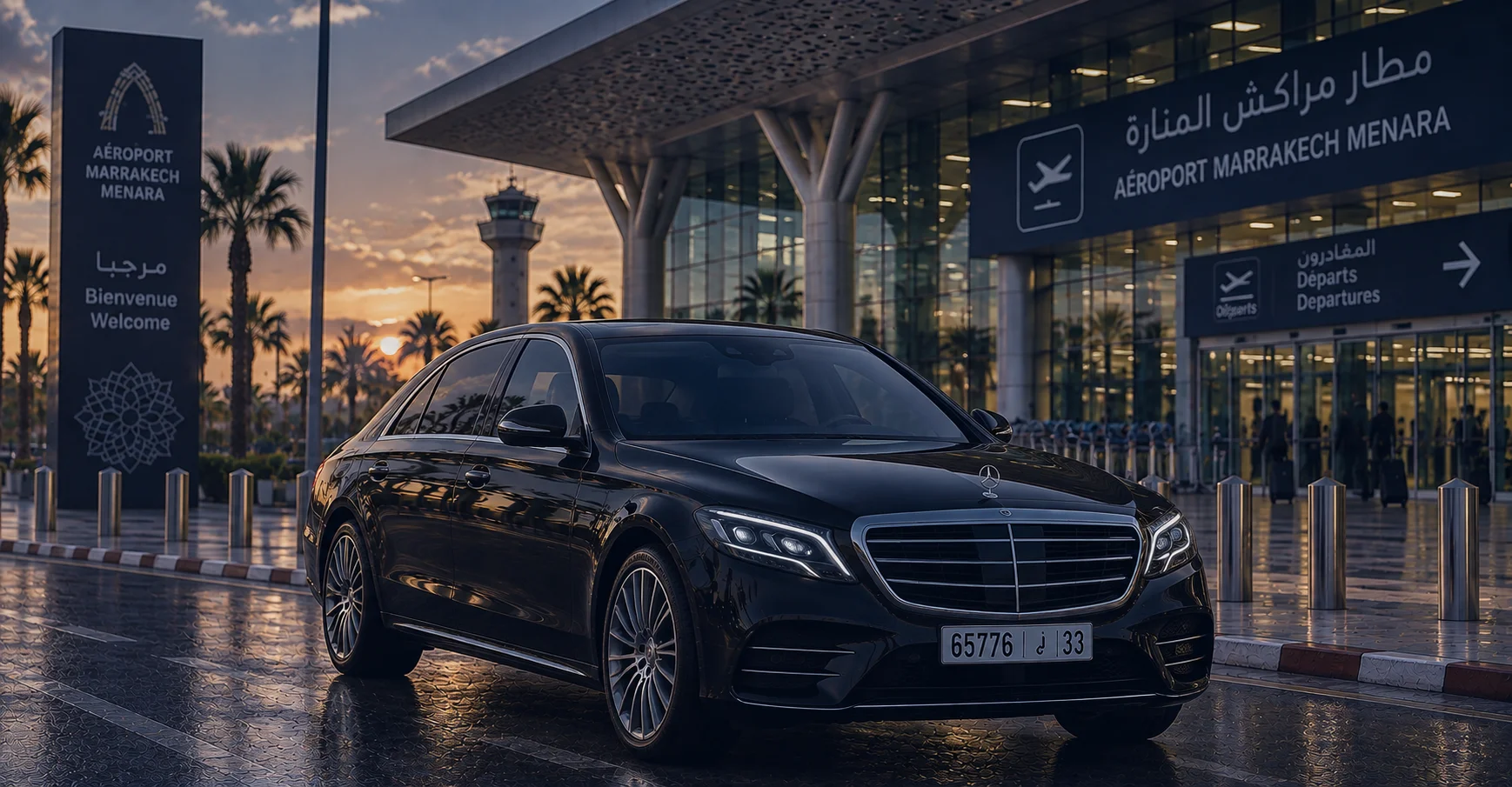 Berline premium pour transferts aéroport privés de luxe au Maroc