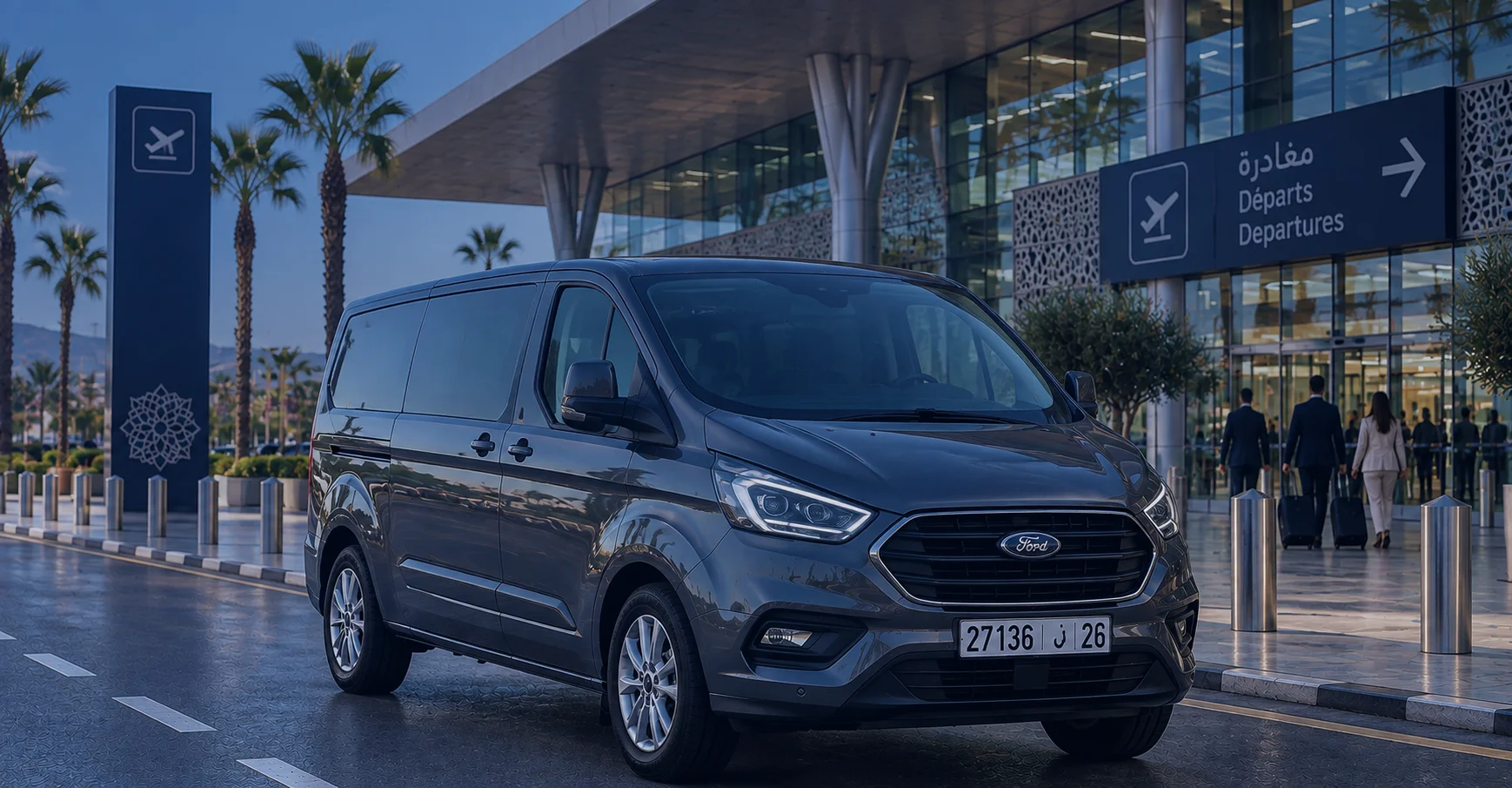 Van standard pour transferts aéroport famille et groupe au Maroc